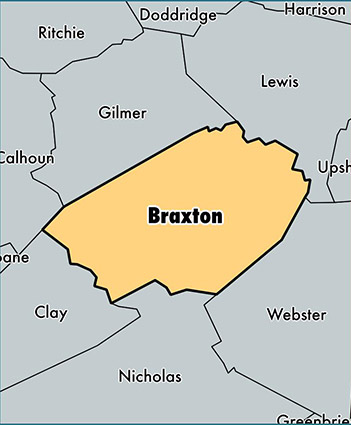 Braxton County Map
